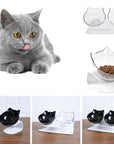 Cat Double Bowl Cat Food Bowl Protects Cervical Vertebra