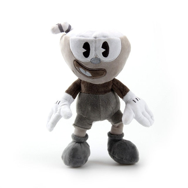 Cuphead merchandise Collectible plushies Video game plush dolls Cuphead characters Cartoon plush toys Mugman plushies Cute game character dolls Cuphead fan merchandise Stuffed Cuphead figures Animated plush collectibles