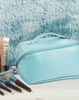 Large-Capacity Leather Cosmetic Bag