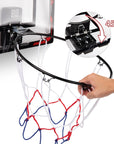 Basketball Hoop Indoor, LED Light Mini Basketball Hoops with 2 Balls & Electronic Scoreboard, over the Door Basketball Hoop