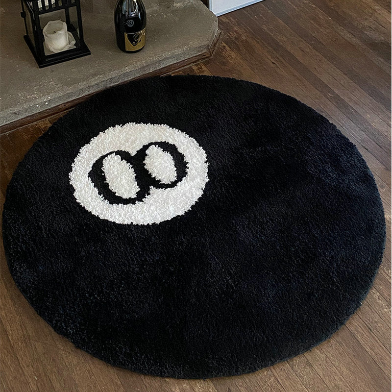 Billiards-inspired rug design Fun and stylish home decor Vibrant 8 ball rug for game rooms Eye-catching area rug for bedrooms Playful accent rug for living areas High-quality rug with 8 ball motif Unique rug for billiards enthusiasts Conversation-starter home accessory Comfy rug for game nights Stylish addition to any room