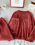 Winter Soft Velvet Pajamas Set