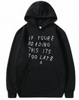 It's Too Late Hoodie - Trendy Streetwear Essential | Retro Oversized Graphic Print Hoodie