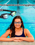 Clear Comfortable Swimming Goggles UV- Anti-Fog Swim Glasses Mirror Adult & Kids