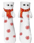 Couple Magnetic Handle Cute Hand Socks Christmas