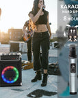 Bluetooth Karaoke Machine for Adult, Singing Machine Karaoke System with 2 Karaoke Microphones