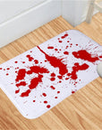 Halloween Blood Footprint Door Mat