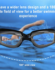 Clear Comfortable Swimming Goggles UV- Anti-Fog Swim Glasses Mirror Adult & Kids