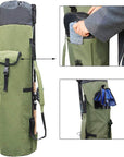 Fishing Pole Bag with Rod Holder Fishing Rod Bag Carrier Case 5 Poles Waterproof Travel Case Fishing Tackle Box