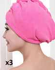 Women's Hair Dryer Cap, Absorbent Dry Hair Towel