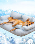 Cooling Dog Sofa Bed, Cooling Mattress for Dogs - Breathable and Washable Material, Lightweight