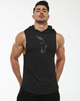 Hooded Sleeveless Vest Men's Fitness