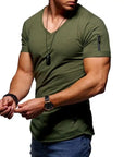 Men's V-Neck Casual T-Shirt