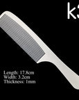 Stainless Steel Silver Barber Comb