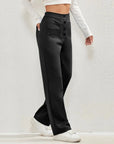 High- Waisted Casual Pants