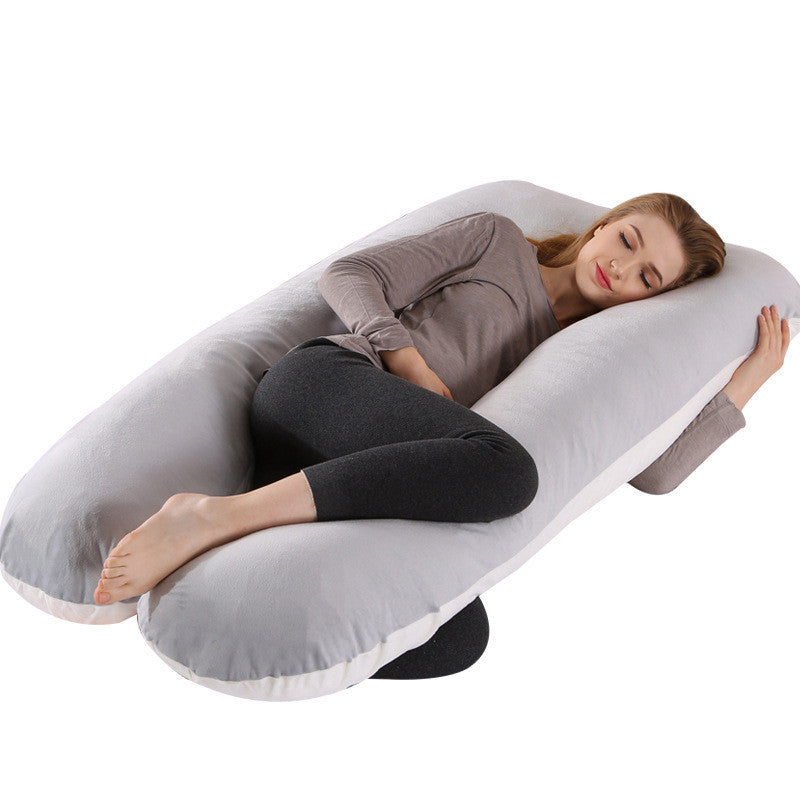  U-shape pillow offering ergonomic full-body support, ideal for side sleepers, pregnant women, and those seeking relief from back pain, crafted with soft, high-quality materials for ultimate comfort.