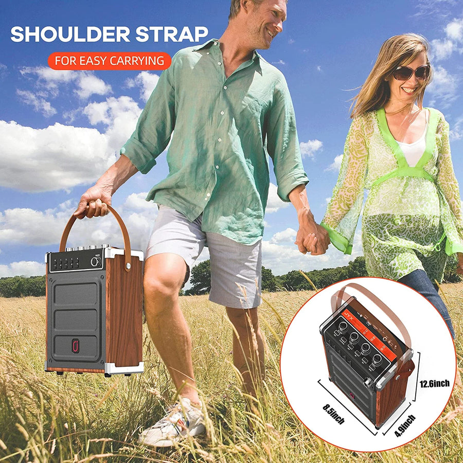 Portable Bluetooth karaoke machine for adults and kids, with 2 wireless microphones, perfect for parties, events, and home use. Offers high-quality sound and fun!



