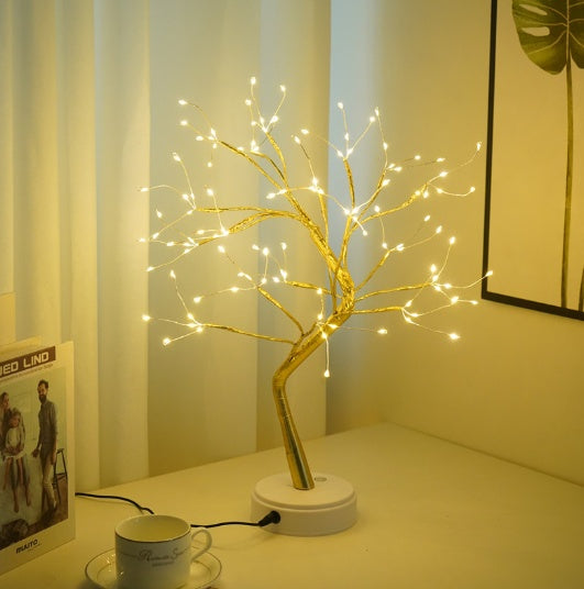 This led copper wire light adds a warm Nordic touch to your bedroom, versatile led copper wire light, powered by USB or battery, perfect for ambient lighting.nordic-style led copper wire light, bringing minimalist elegance to your space..