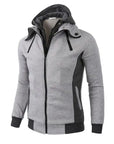 Double Zipper Hoodie Jacket for Men