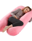  U-shape pillow offering ergonomic full-body support, ideal for side sleepers, pregnant women, and those seeking relief from back pain, crafted with soft, high-quality materials for ultimate comfort.