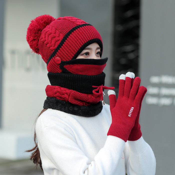 Plus velvet thick bib mask made with soft velvet and plush fabric for maximum warmth and comfort in cold weather.