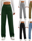 High- Waisted Casual Pants