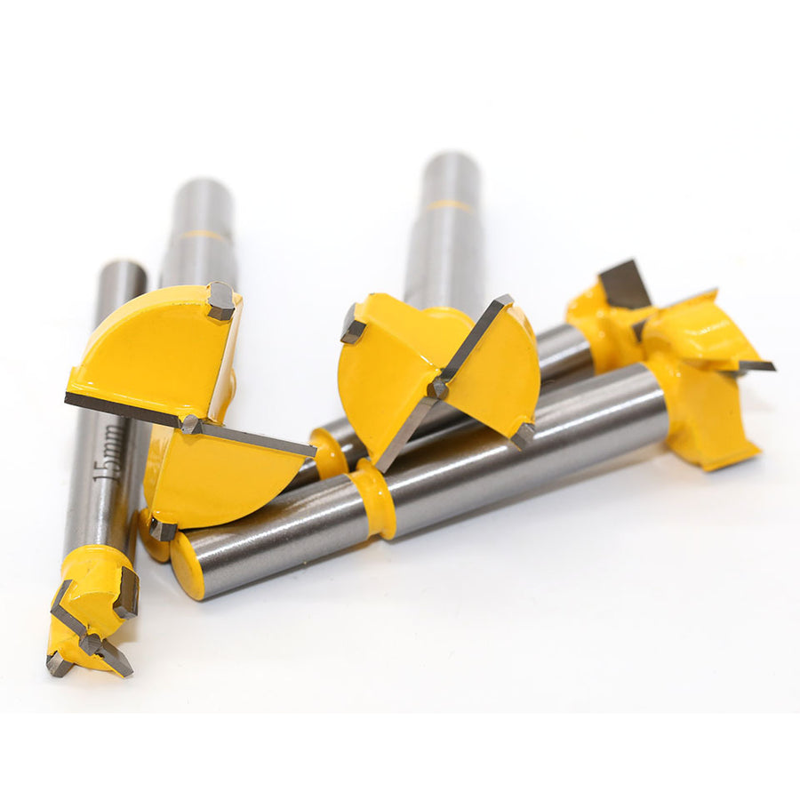 Wood hole drill bit, wood hole opener, and hole opener for precise and clean drilling in wood, plastic, and gypsum board for woodworking and DIY projects.