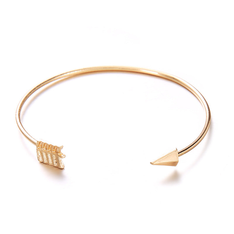 Elegant Women's Arrow Knotted Bracelet made of high-quality alloy with an electroplated finish, perfect for special occasions like weddings, anniversaries, and birthdays.
