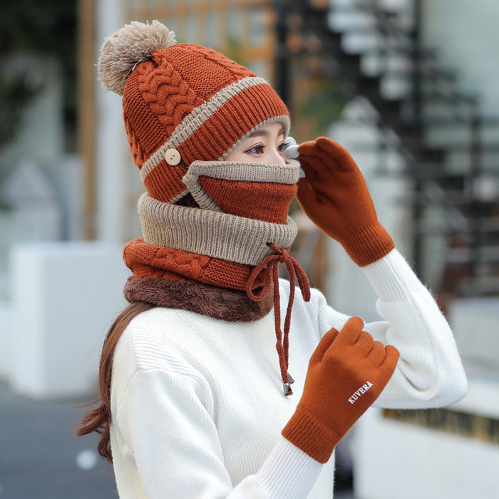 Plus velvet thick bib mask made with soft velvet and plush fabric for maximum warmth and comfort in cold weather.