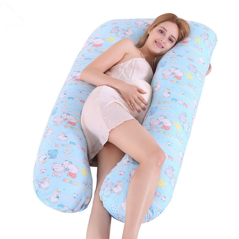  U-shape pillow offering ergonomic full-body support, ideal for side sleepers, pregnant women, and those seeking relief from back pain, crafted with soft, high-quality materials for ultimate comfort.