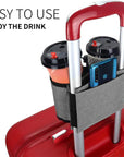 Luggage Handle Cup Holder