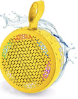 RISEBASS Water Resistant Bluetooth Shower Speaker, Handsfree Portable Speakerphone Control Buttons with LED Light, True Wireless Stereo for Bathroom, Kitchen, Hiking, Kayak, Beach, Gifts