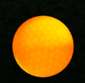 LED golf ball with flashing lights, made from durable Dupont Sarin material. Ideal for nighttime golf, featuring a 42.6mm size and 45-gram weight for high visibility and easy tracking in low-light conditions