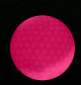 LED golf ball with flashing lights, made from durable Dupont Sarin material. Ideal for nighttime golf, featuring a 42.6mm size and 45-gram weight for high visibility and easy tracking in low-light conditions