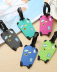 Fashion Silicone Luggage Tags Set