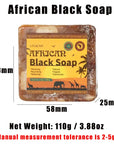 Handmade African Black Soap Duo