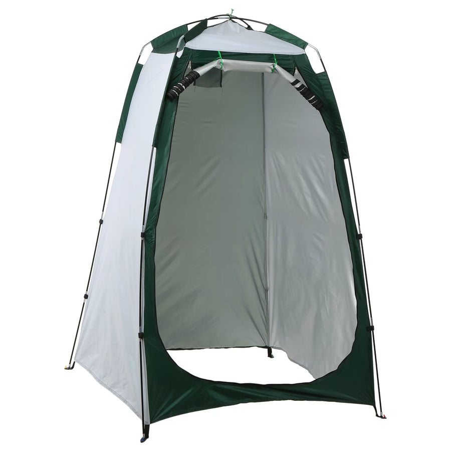 Portable Shower Tent with Drain – Privacy tent for camping, featuring a durable design with a window for ventilation.
