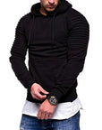 Men’s thermal hoodie with zip-up design, crafted for layering season and featuring modern tech wear aesthetics.