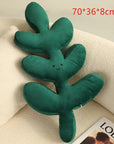 Green Leaf Plush Pillows