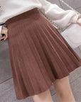 High Waist Knitted Mini Skirt for Women