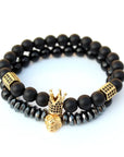 Matte Oxyn Stone Beads Bracelet