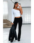 Solid Flare Pants