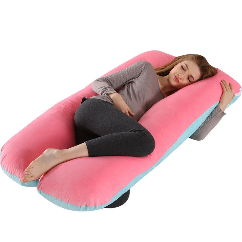  U-shape pillow offering ergonomic full-body support, ideal for side sleepers, pregnant women, and those seeking relief from back pain, crafted with soft, high-quality materials for ultimate comfort.