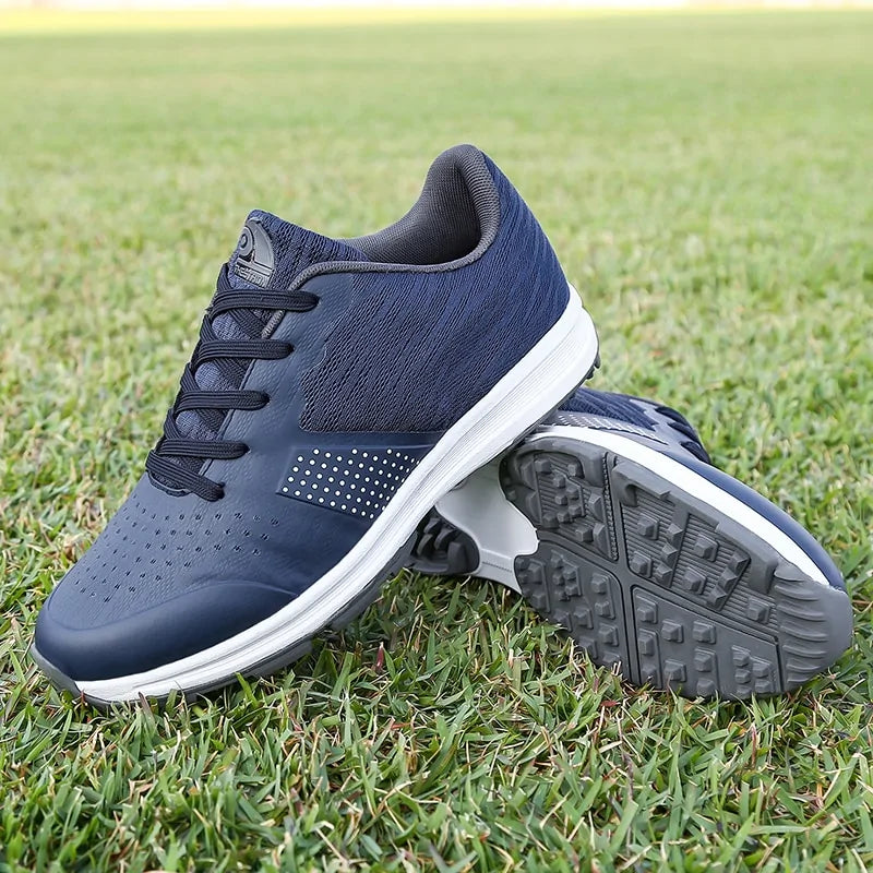 Men's lightweight, breathable golf shoes offering superior traction, comfort, and waterproof performance.