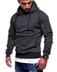 Men’s thermal hoodie with zip-up design, crafted for layering season and featuring modern tech wear aesthetics.