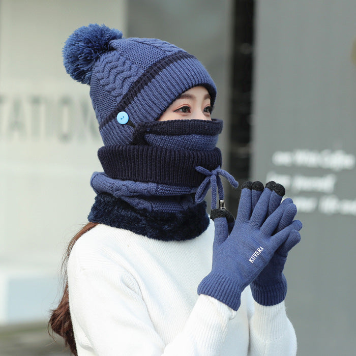 Plus velvet thick bib mask made with soft velvet and plush fabric for maximum warmth and comfort in cold weather.
