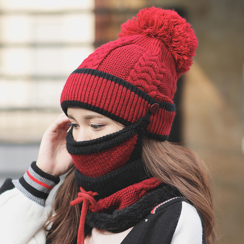 Plus velvet thick bib mask made with soft velvet and plush fabric for maximum warmth and comfort in cold weather.