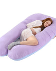  U-shape pillow offering ergonomic full-body support, ideal for side sleepers, pregnant women, and those seeking relief from back pain, crafted with soft, high-quality materials for ultimate comfort.