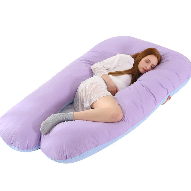  U-shape pillow offering ergonomic full-body support, ideal for side sleepers, pregnant women, and those seeking relief from back pain, crafted with soft, high-quality materials for ultimate comfort.