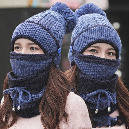 Plus velvet thick bib mask made with soft velvet and plush fabric for maximum warmth and comfort in cold weather.